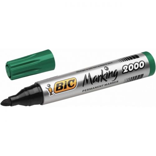 Marcador BIC Permanente, Ponta Média, Verde (1,7mm) , Bic , MARCBIC008 , 3086129999729